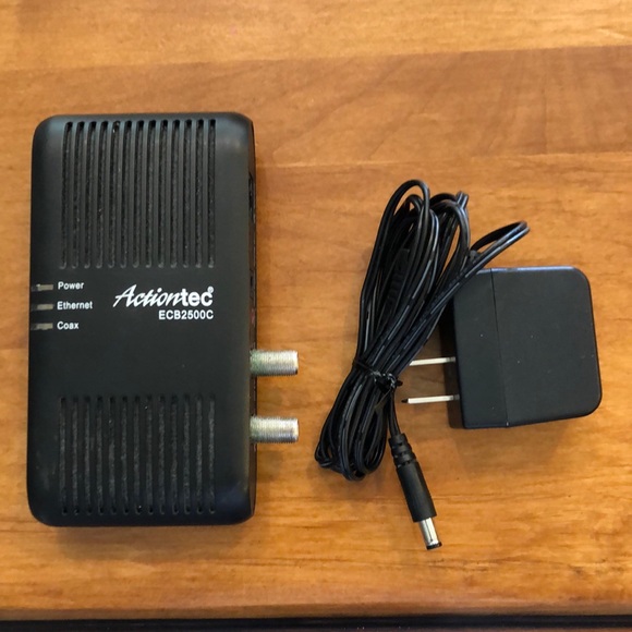 ACTIONTEC Ethernet to Coaxial Cable ECB2500C MoCA Device Wired Internet - Picture 2 of 5